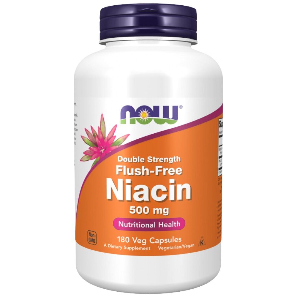 Flush-Free Niacin 500 mg | Double Strength - 180 капсули - Feel You