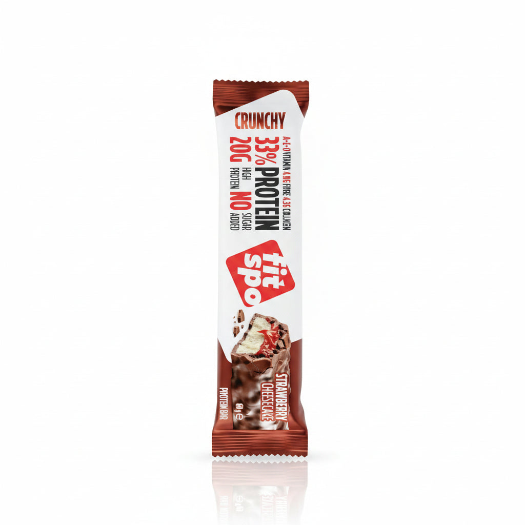 Crunchy Protein Bar Ягодов Чийзкейк 33% Протеин - 60 г