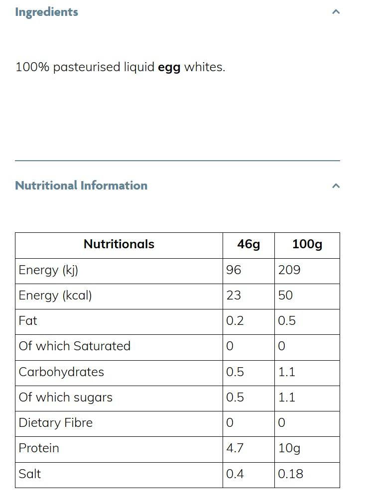 Free Range Liquid Egg Whites - 1000 мл - Feel You
