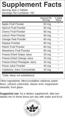 Fruit4Life 425 mg 300 Таблетки - Feel You