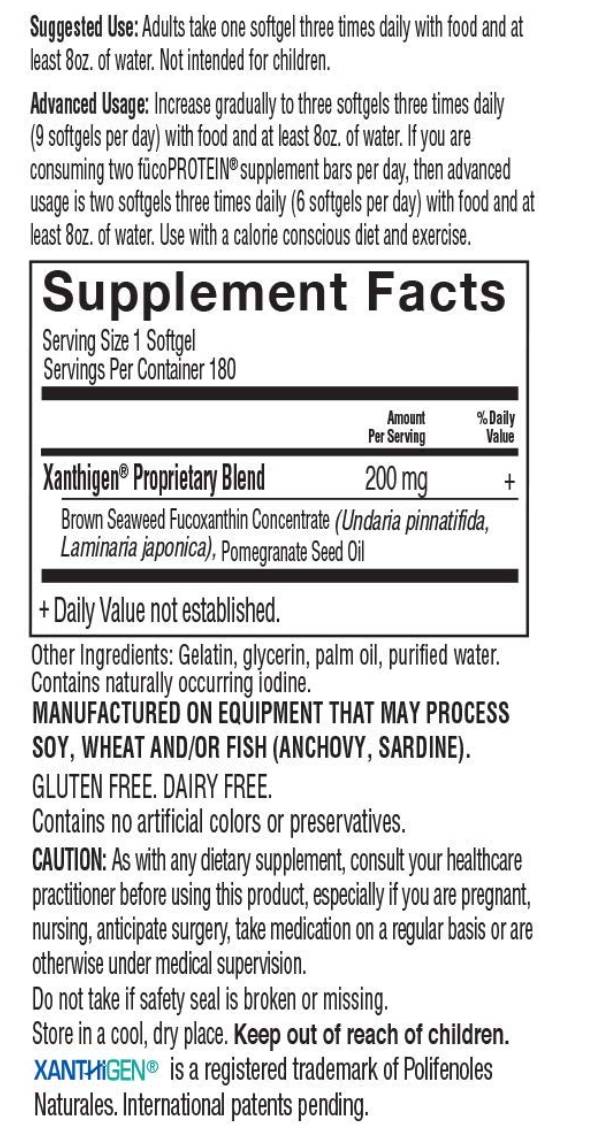 FucoThin | Non-Stimulant Thermogenic - 180 Гел капсули - Feel You