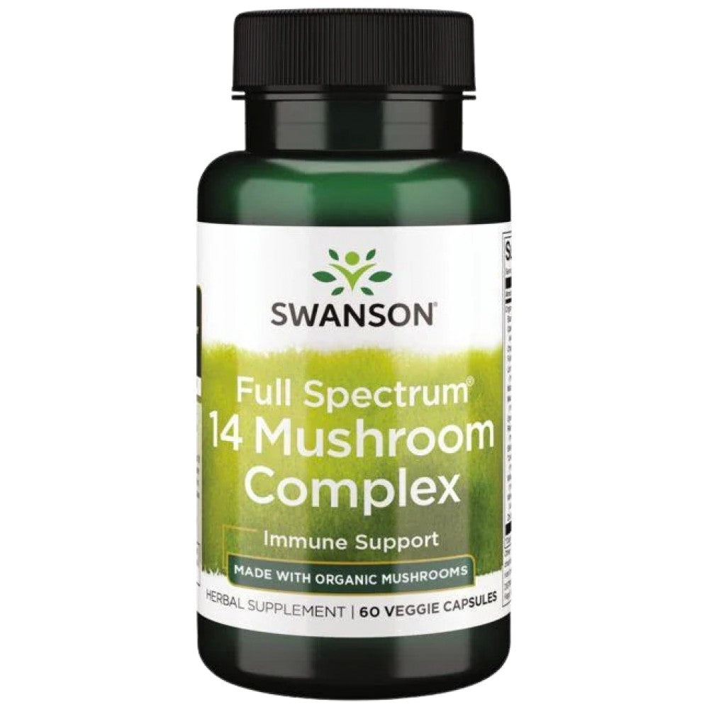 Full Spectrum 14 Mushroom Complex 490 mg - 60 капсули - Feel You