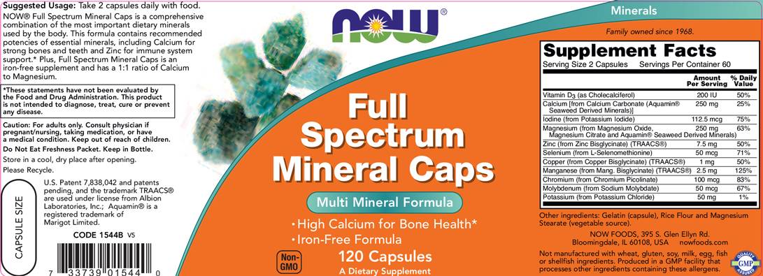 Full Spectrum Mineral Caps - 120 капсули - Feel You