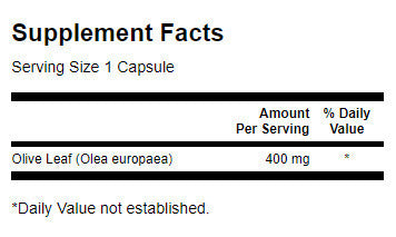 Full Spectrum Olive Leaf 400 mg - 60 капсули - Feel You