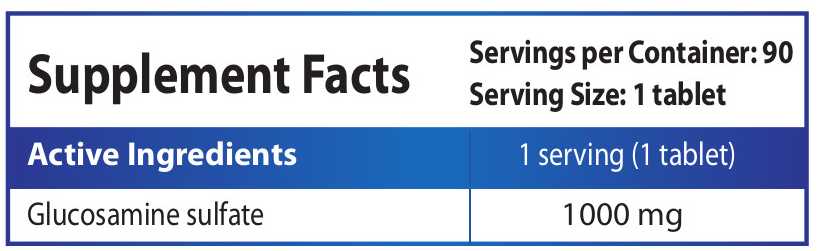 GLUCOSAMINE SULFATE - 1000 mg - 90 tablets - Feel You