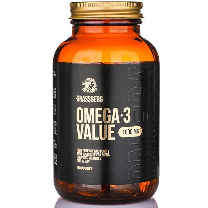 GRASSBERG Omega-3 Value 1000 mg 60 Caps - Feel You
