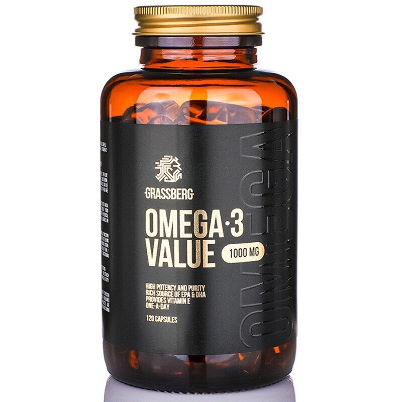 GRASSBERG Omega-3 Value 1000 mg 60 Caps - Feel You