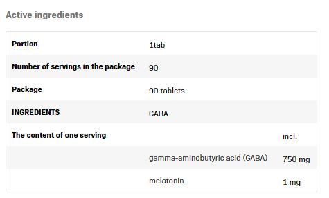 Gaba / 90 Tabs - Feel You