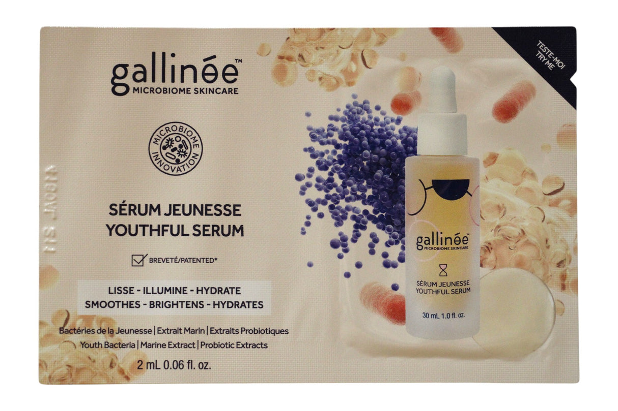 Gallinee, Microbiome Skincare, Prebiotics & Probiotics & Postbiotics, Anti-Ageing, Daily, Serum, For Face, 2 ml - Feel You