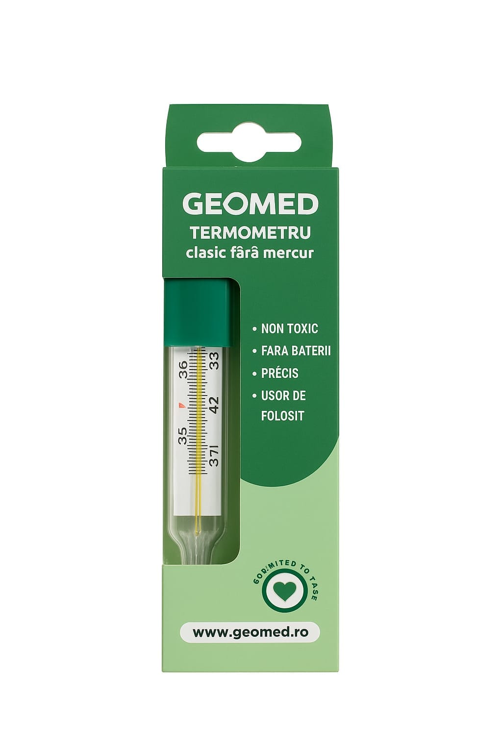 Geomed, Geomed, Mercur Free, Thermometer, Under Arm - Feel You