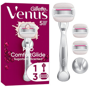 Gillette - ComfortGlide Sugarberry strojek - Holicí strojek + 3 hlavice - Feel You
