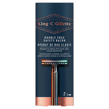 Gillette - King Double Edge Safety Razor - Shaver + 5 spare blades - Feel You