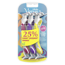 Gillette - Simply Venus 3 Plus Yellow ( 6 pcs ) - Feel You