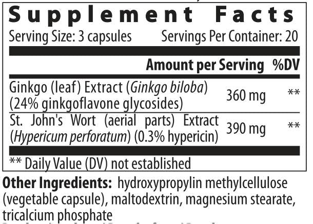 Ginkgo Hypericum - 60 капсули - Feel You