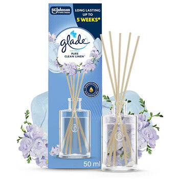 Glade - Reeds Pure Clean Linen - Tyčinkový difuzér - 50ml - Feel You