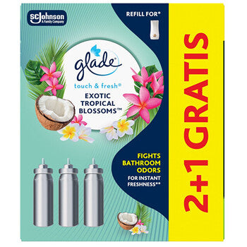 Glade - Touch & Fresh Exotic Tropical Blossoms 2+1 - Sada náplní do osvěžovače vzduchu - Feel You