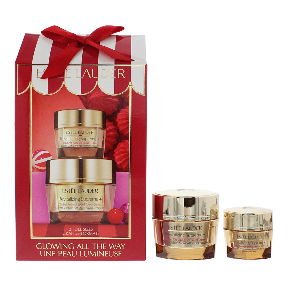 Glowing All The Way Set Estee Lauder: Revitalizing Supreme+, Anti-Aging, Cream, For Face, 50 ml + Revitalizing Supreme+, Lift & Firm, Eye Balm, 15 ml - Feel You