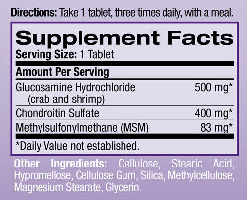 Glucosamine Chondroitin MSM 90 Tabs. - Feel You