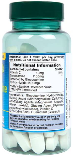 Glucosamine HCl 1400 mg | Max Strength - Vegan Friendly - 60 Таблетки - Feel You