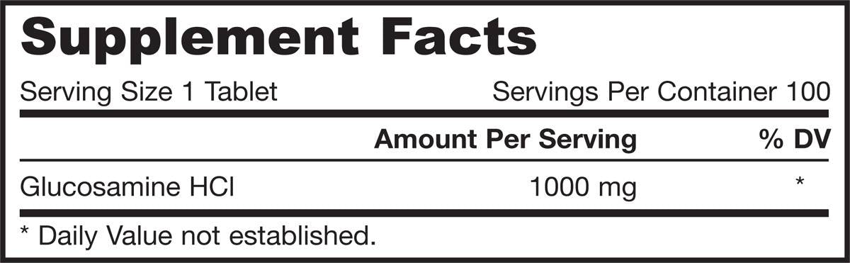Glucosamine HCl Mega 1000 mg 100 Таблетки - Feel You