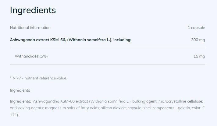 Gold Ashwagandha 30 Caps OLIMP - Feel You