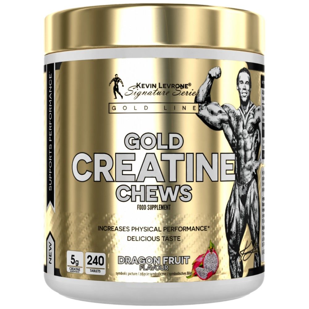 Gold Creatine Chews | Creatine Monohydrate - 240 Дъвчащи таблетки - Feel You