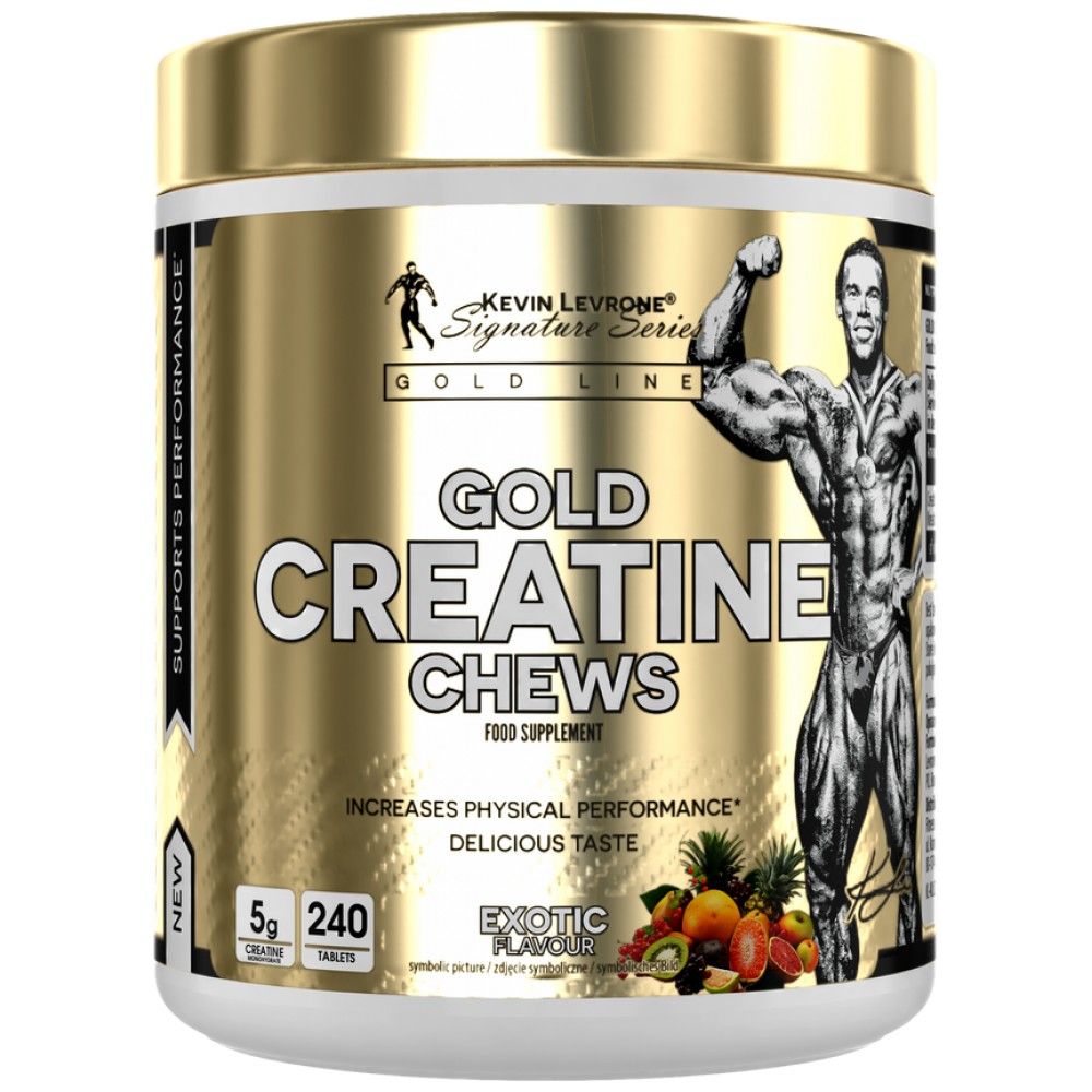 Gold Creatine Chews | Creatine Monohydrate - 240 Дъвчащи таблетки - Feel You