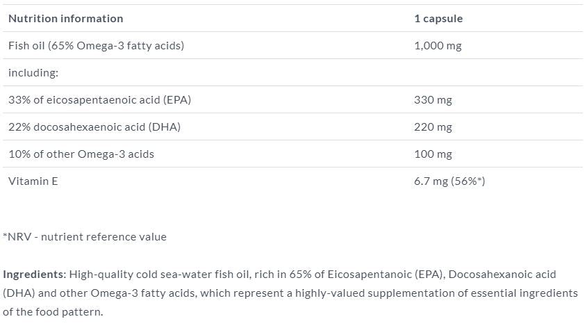 Gold Omega 3 65% / 60 Caps. - Feel You