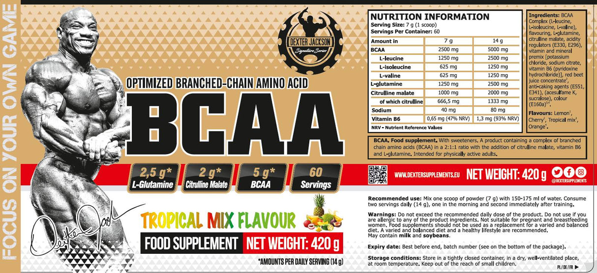 Gold Series | BCAA with L-Glutamine & L-Citrulline Malate - 420 грама - Feel You
