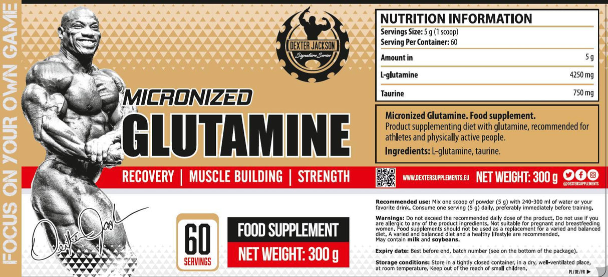 Gold Series | Micronized Glutamine with Taurine - 300 грама - Feel You
