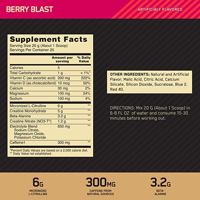 Gold Standard Pre Workout Advanced - 0.420 kg - Feel You