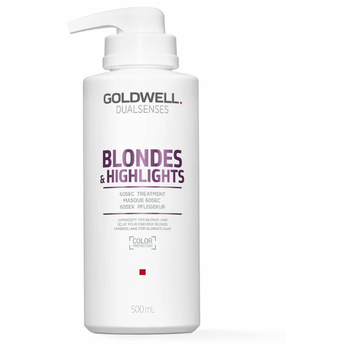 Goldwell - Dualsenses Blondes & Highlights 60 Sec Treatment - Regenerating mask neutralizing yellow tones of hair - 500ml - Feel You