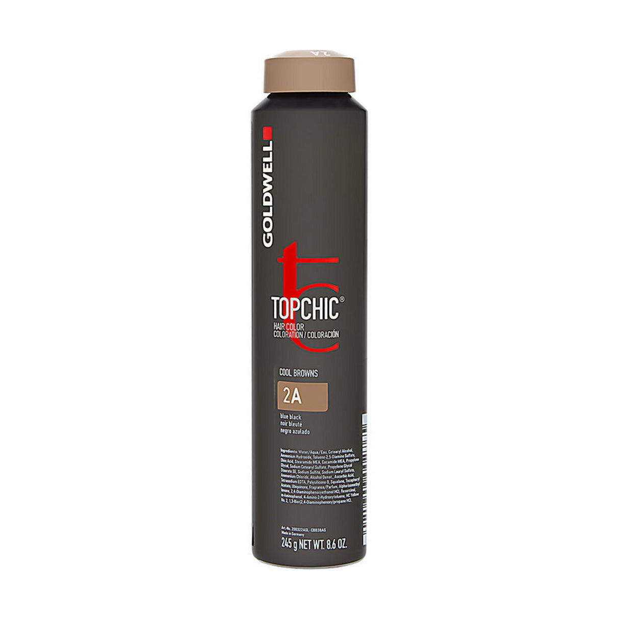 Goldwell, TopChic, Glycerin, Permanent Hair Dye, 2A Blue Black, 250 ml - Feel You