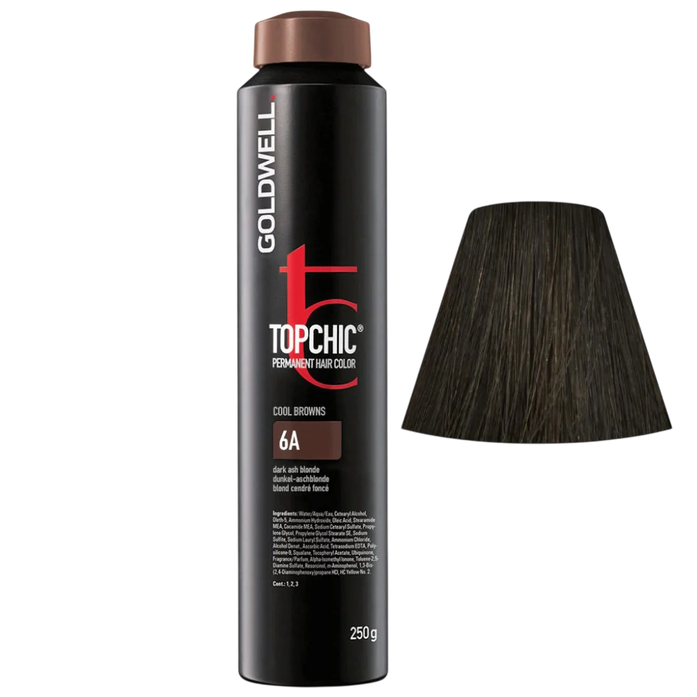 Goldwell, TopChic, Permanent Hair Dye, 6A Dark Ash Blonde, 250 ml - Feel You