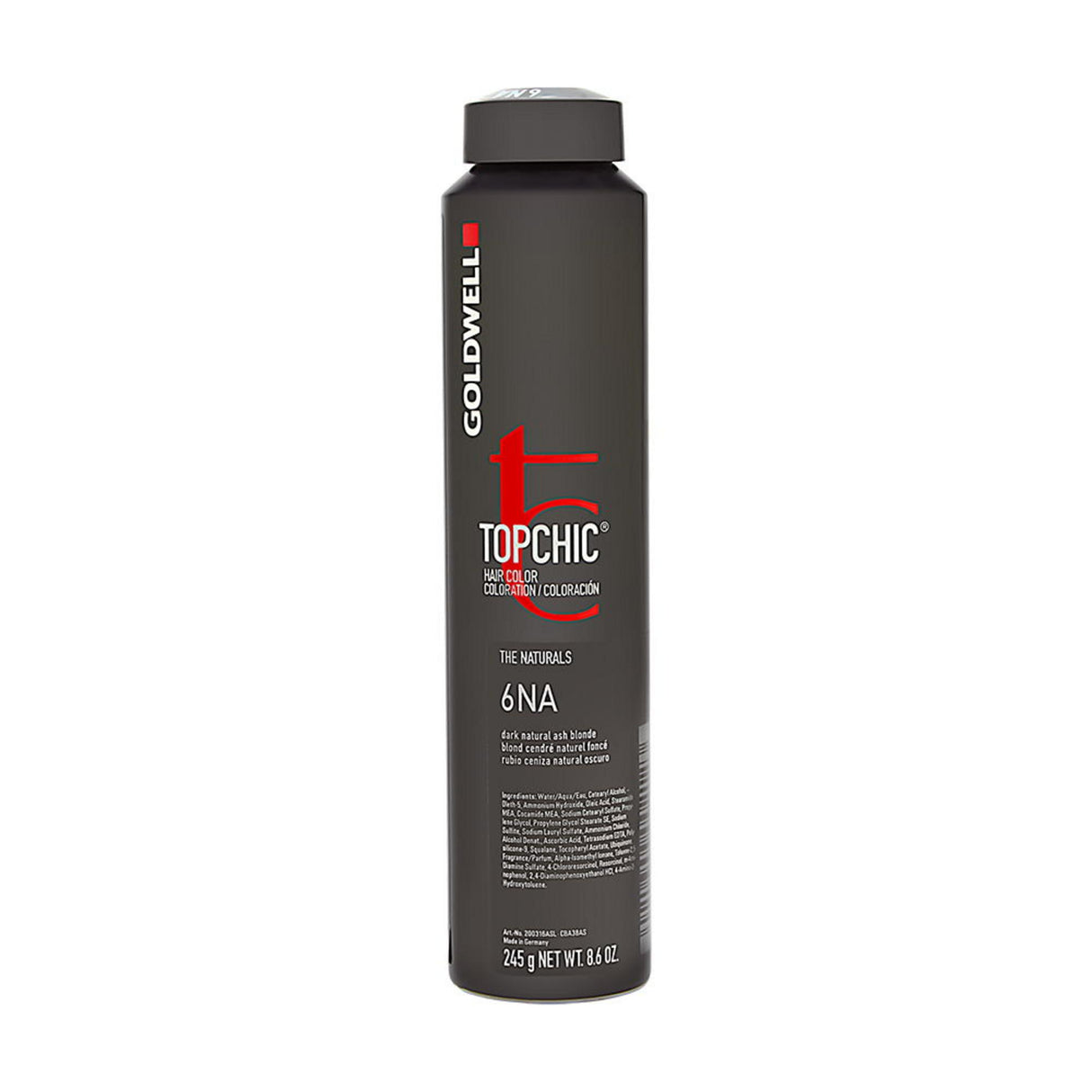 Goldwell, TopChic, Permanent Hair Dye, 6NA Dark Natural Ash Blonde, 250 ml - Feel You