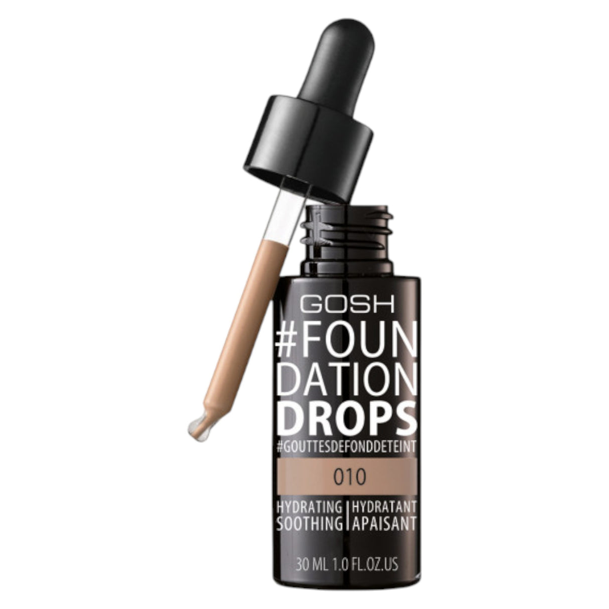 Gosh, Drops, Liquid Foundation, 010, Tan, SPF 10, 30 ml - Feel You