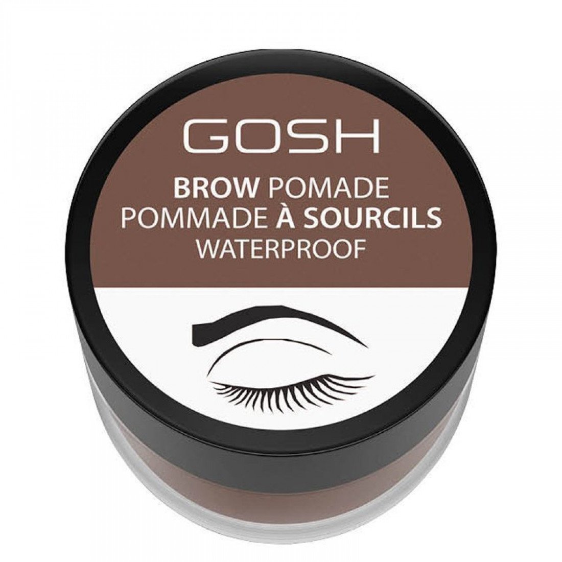 Gosh, Gosh, Waterproof, Eyebrow Pomade, 001, Brown, 4 ml - Feel You