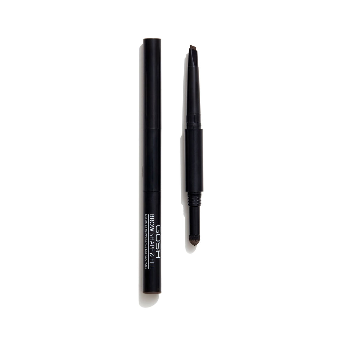 Gosh, Shape & Fill, Double, Eyebrow Cream Pencil, 003, Dark Brown, 0.5 g - Feel You