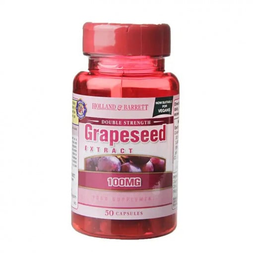 Екстракт от гроздово семе (Grapeseed Extract) 100mg 50 капсули, H&B - Feel You