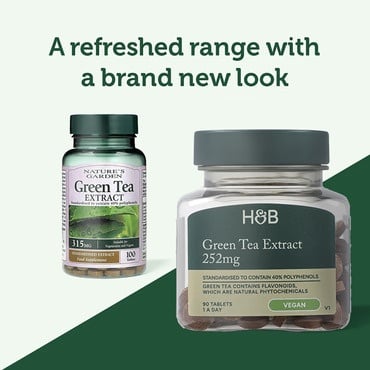 Екстракт от зелен чай (Green Tea Extract) 315мг 100 таблетки HOLLAND & BARRETT - Feel You