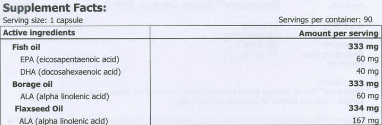 GreenDay Super Omega 3-6-9 / 90 Soft. - Feel You