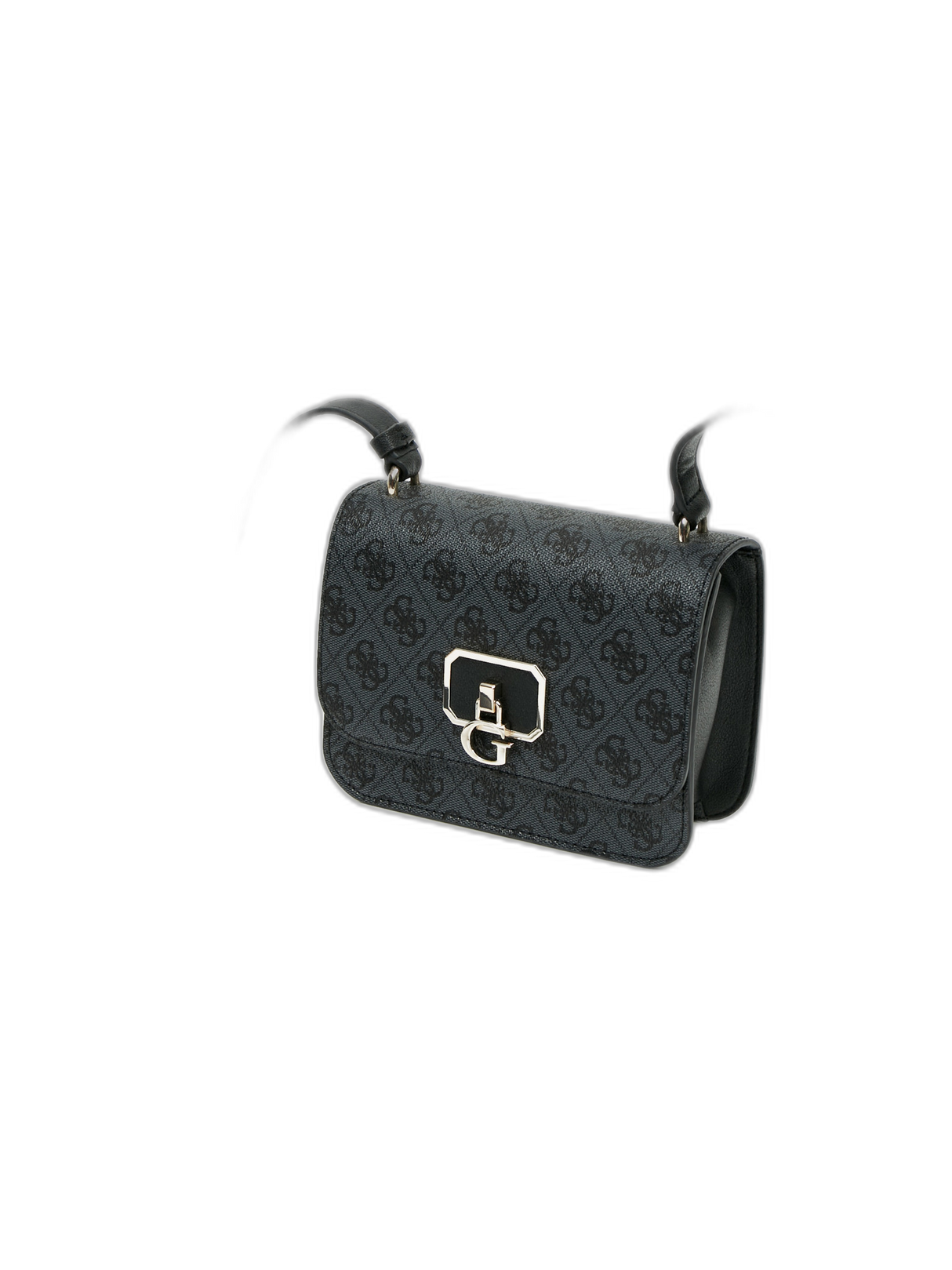 Guess, Coal, Textile Crossbody Bag, Black, 79780, 18.5 x 14.5 x 7 cm, For Women - Feel You