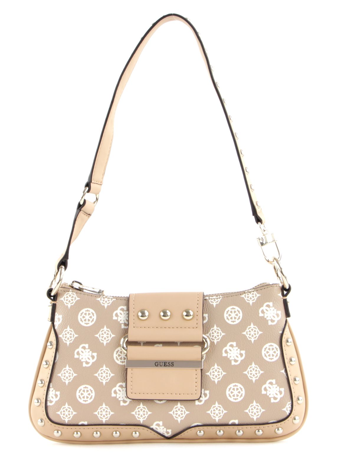 Guess, Greta, Textile Handbag, Mini, Sand, hwvb81 29210, 16 x 29 x 5.3 cm - Feel You