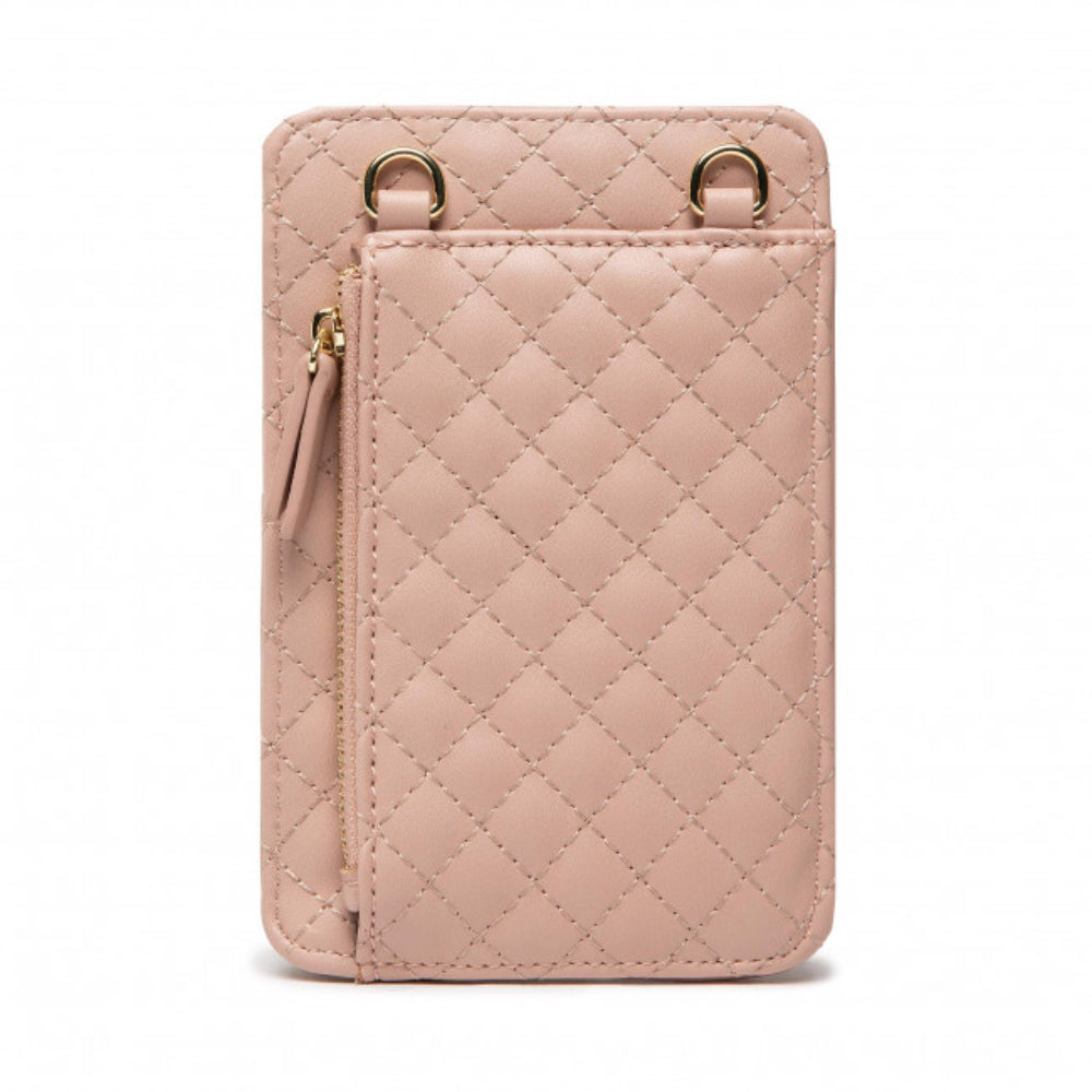 Guess, Guess, Synthetic Leather, Textile Bag, Pouch Phone, Pink, PW1510P2301, For Women, 11 x 16.5 x 1.5 cm - Feel You