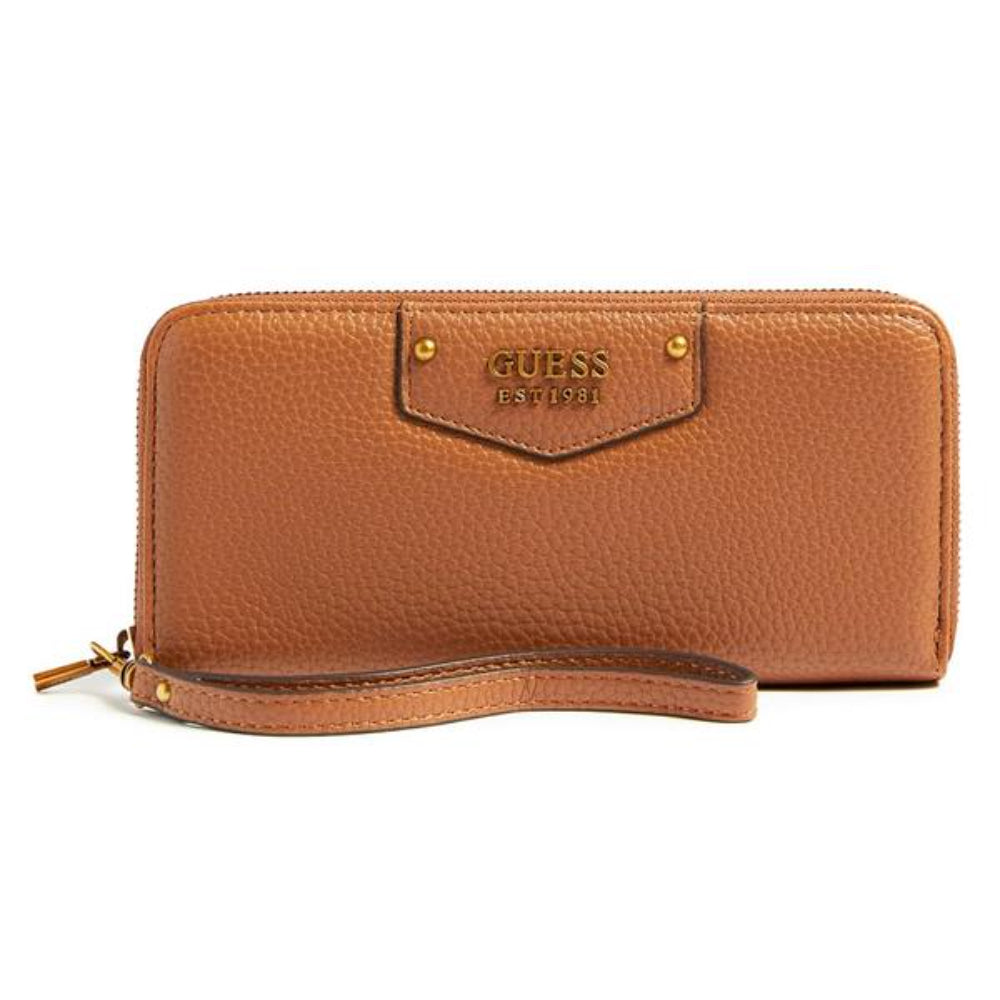 Guess, Guess, Textile Wallet, SLG Large Zip, SWEVB839046CAR, Brown, For Women - Feel You