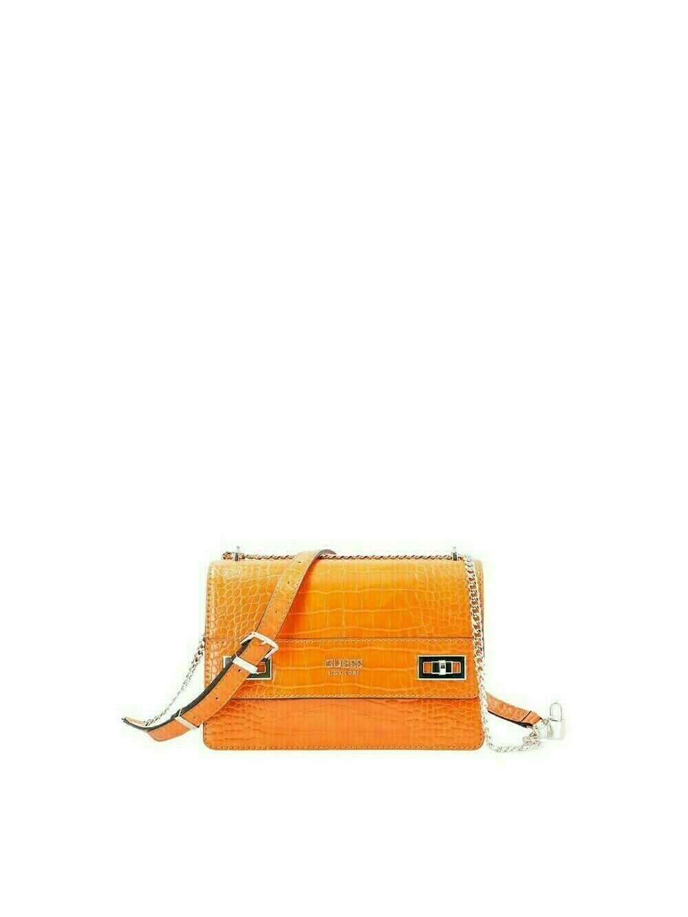 Guess, Katey, Convertible Xbody Flap, Textile Crossbody Bag, Orange, HWCG78 70210, 23.5 x 16 x 7.5 cm, For Women - Feel You