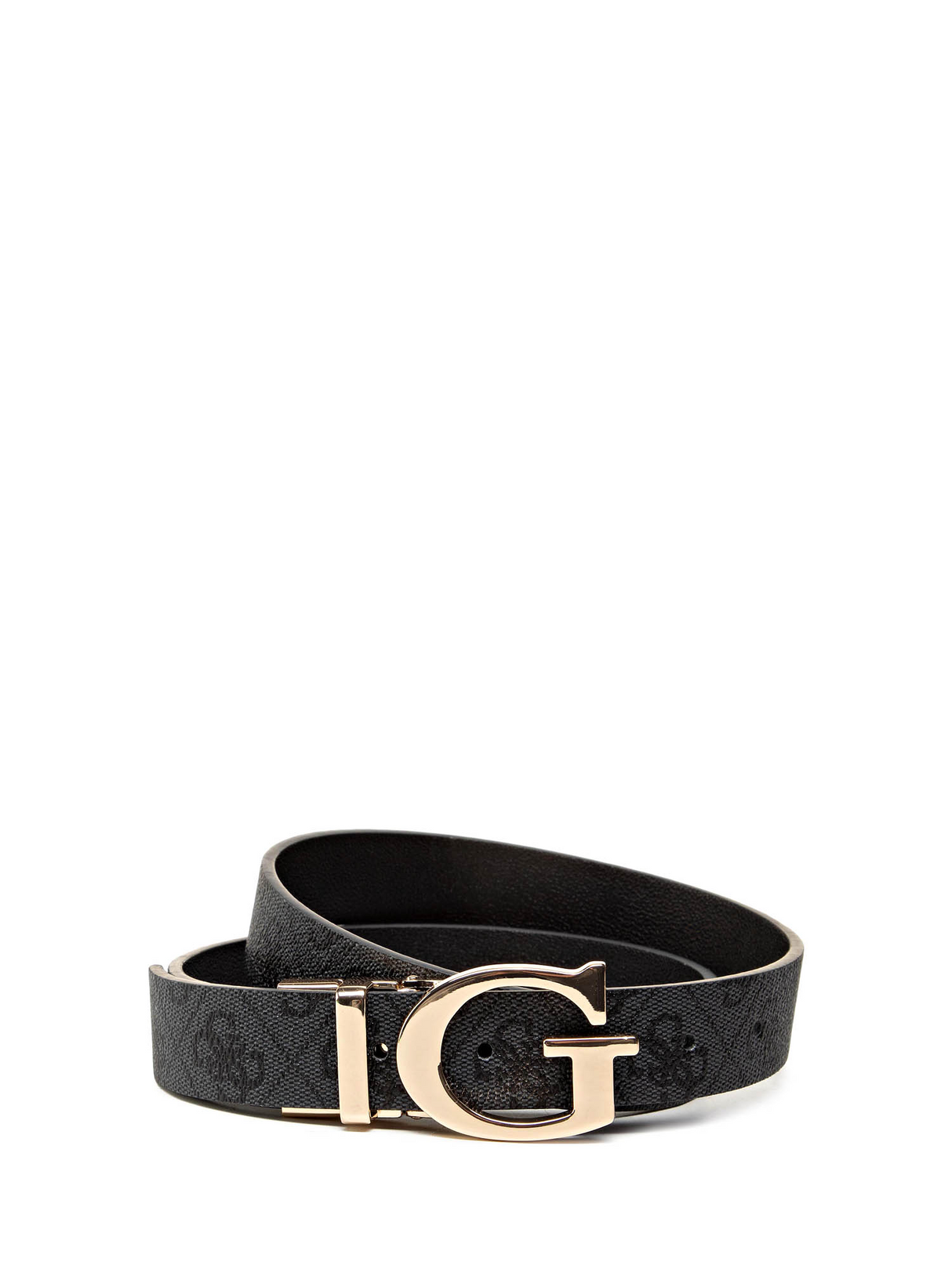 Guess, Mika, Double-Sided Model, Textile Belt, Gray, For Women, Size M - Feel You
