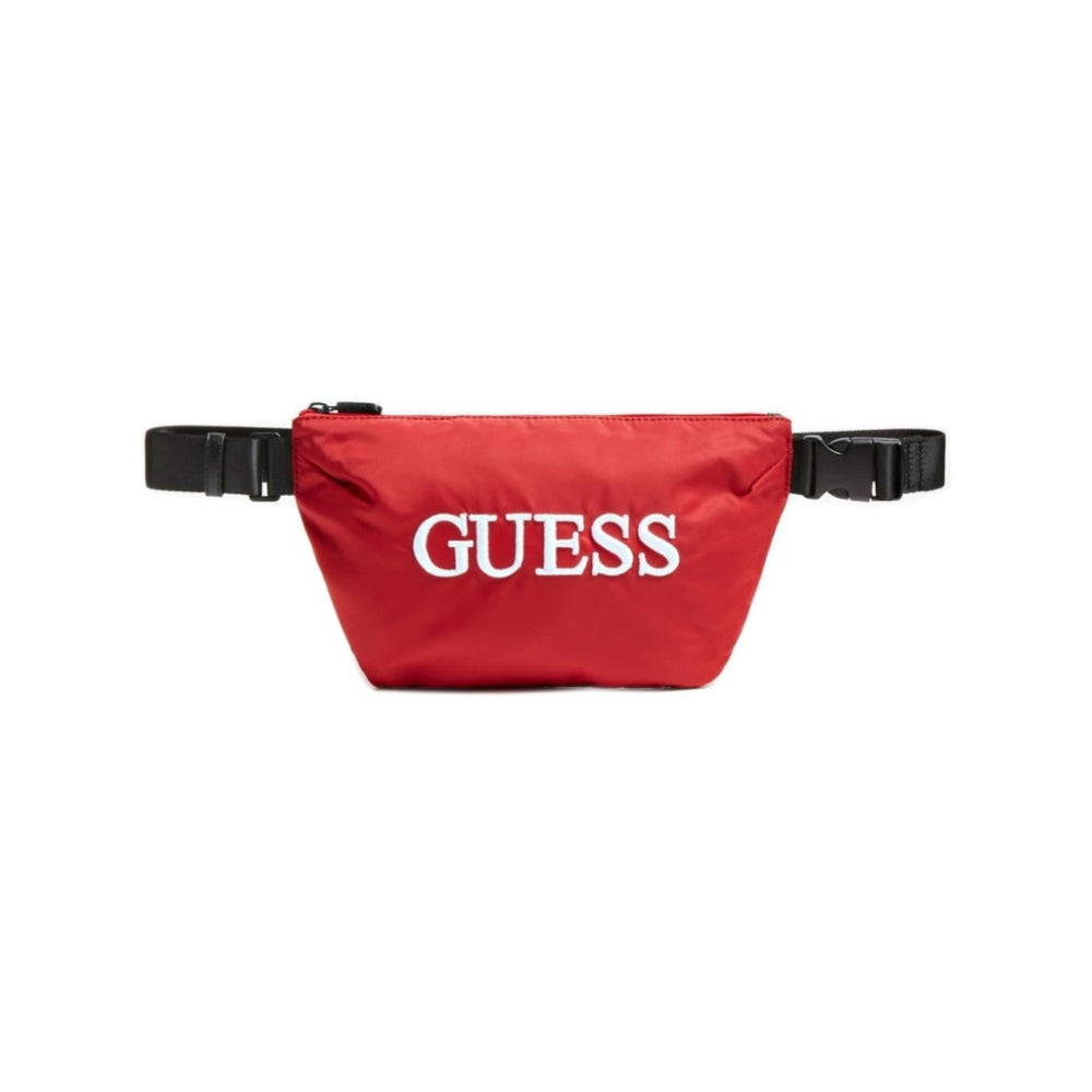 Guess, Quatro, Textile Fanny Pack, Red, 19/28.5 x 17 x 4 cm, For Men - Feel You