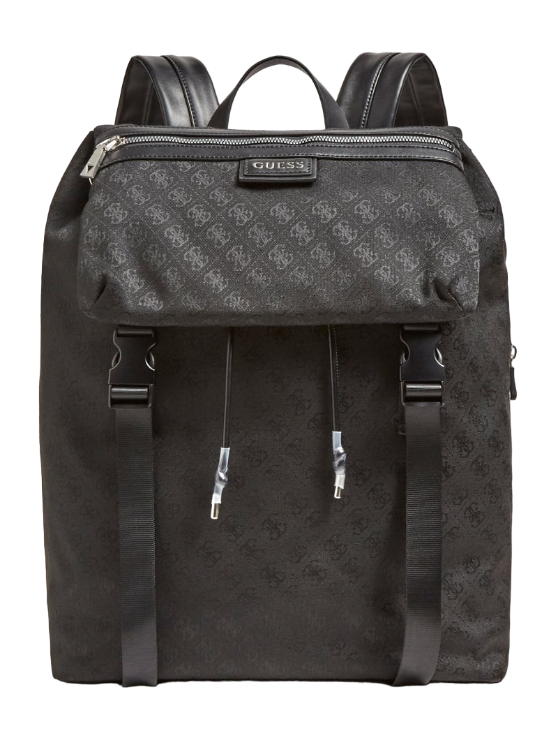 Guess, Salameda, Polyester, Textile Backpack, Black, Laptop Compartiment, Unisex - Feel You