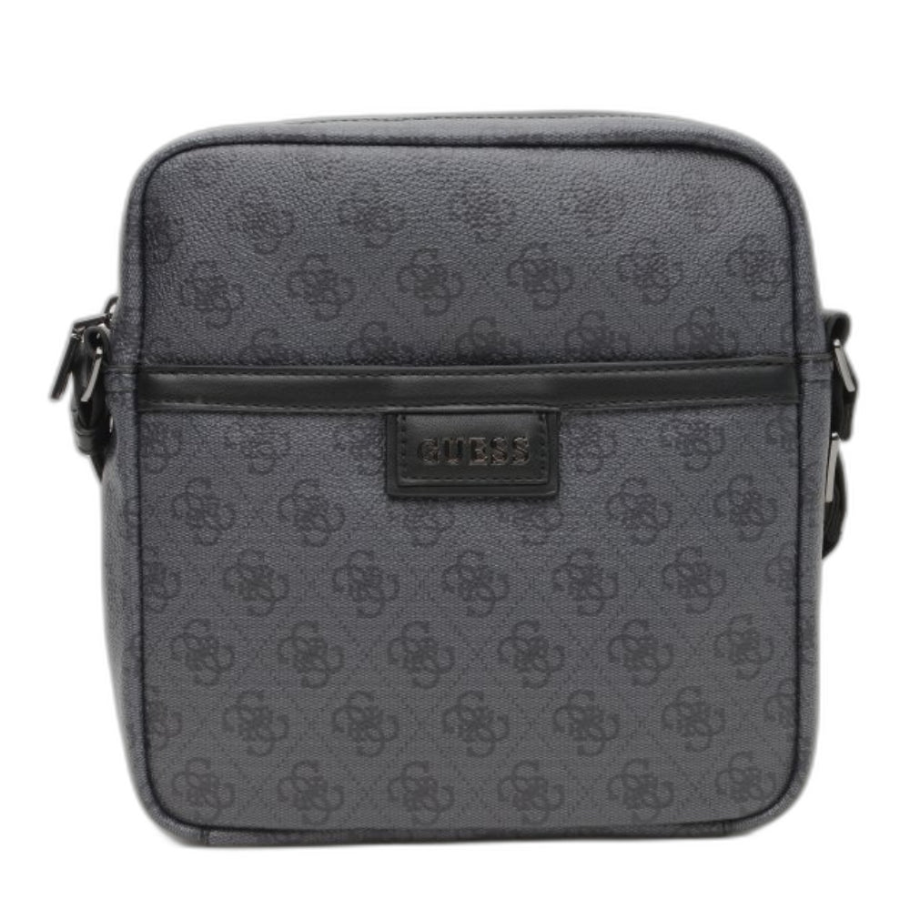 Guess, Vezzola, Document Holder, Textile Crossbody Bag, Black, For Women - Feel You